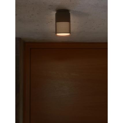 Nordlux - Εξωτερικό φωτιστικό οροφής SIDARA 1xE27/15W/230V IP54 μαύρο