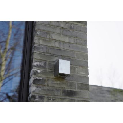 Nordlux - Εξωτερικό επιτοίχιο φωτιστικό LED CANTO 2xLED/6W/230V IP44 ασημί