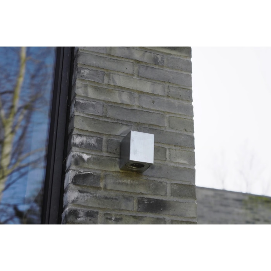 Nordlux - Εξωτερικό επιτοίχιο φωτιστικό LED CANTO 2xLED/6W/230V IP44 ασημί