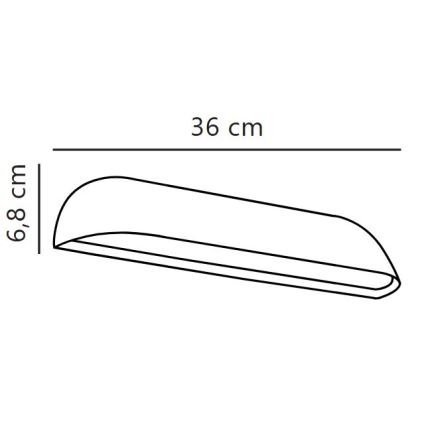 Nordlux - Εξωτερικό επιτοίχιο φωτιστικό LED FRONT, 11W/230V, IP44