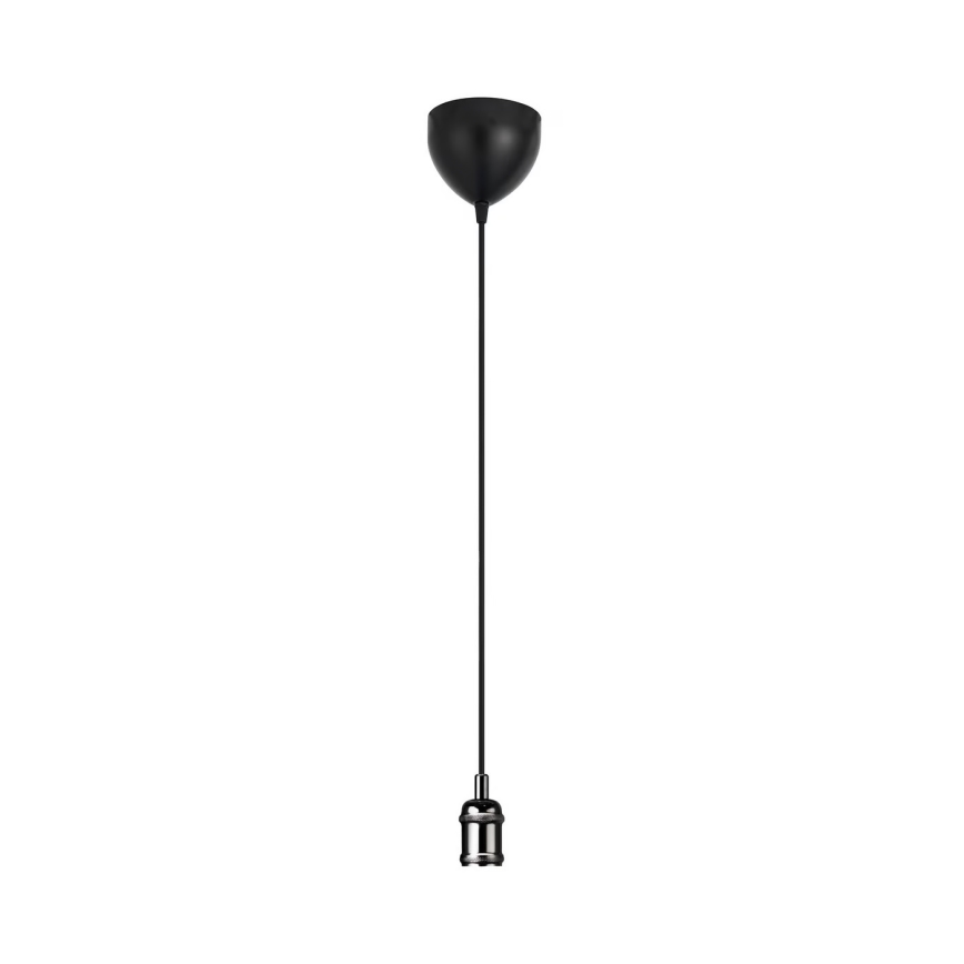 Nordlux - Ανάρτηση με ροζέτα και ντουί AVRA 1xE27/60W/230V μαύρο