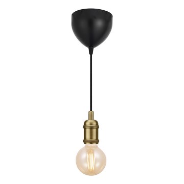 Nordlux - Ανάρτηση με ροζέτα και ντουί AVRA 1xE27/60W/230V ορείχαλκος