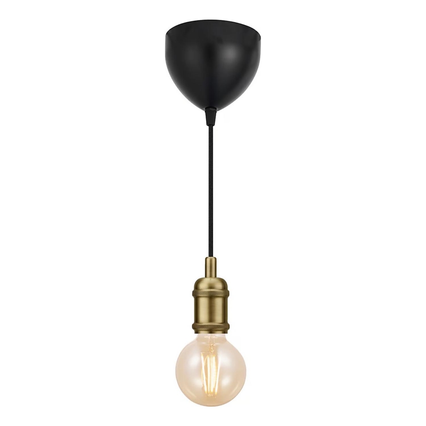 Nordlux - Ανάρτηση με ροζέτα και ντουί AVRA 1xE27/60W/230V ορείχαλκος
