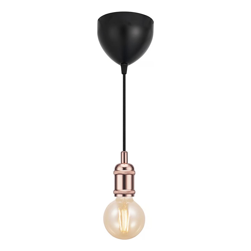 Nordlux - Ανάρτηση με ροζέτα και ντουί AVRA 1xE27/60W/230V χαλκός