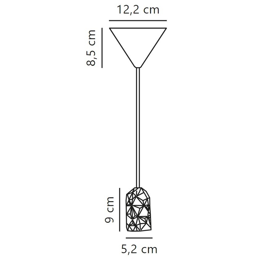 Nordlux - Ανάρτηση φωτιστικού HANG 1xE27/40W/230V χαλκός/μαύρο