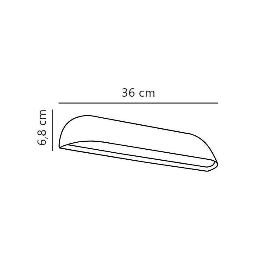 Nordlux - Εξωτερικό επιτοίχιο φωτιστικό LED FRONT, 11W/230V, IP44