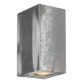 Nordlux - Εξωτερικό επιτοίχιο φωτιστικό CANTO 2xGU10/28W/230V IP44 ασημί