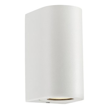Nordlux - Εξωτερικό επιτοίχιο φωτιστικό CANTO 2xGU10/28W/230V IP44 λευκό