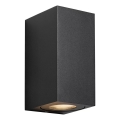 Nordlux - Εξωτερικό επιτοίχιο φωτιστικό CANTO 2xGU10/28W/230V IP44 μαύρο