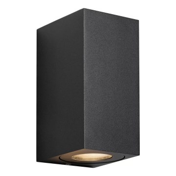 Nordlux - Εξωτερικό επιτοίχιο φωτιστικό CANTO 2xGU10/28W/230V IP44 μαύρο