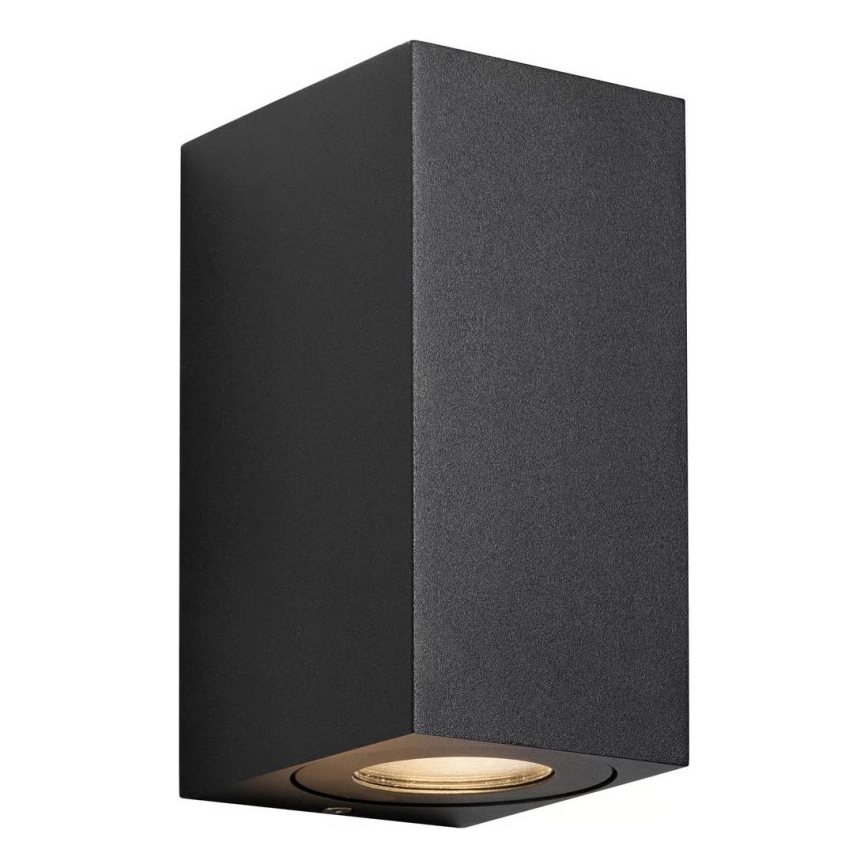 Nordlux - Εξωτερικό επιτοίχιο φωτιστικό CANTO 2xGU10/28W/230V IP44 μαύρο