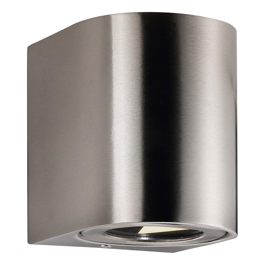 Nordlux - Εξωτερικό επιτοίχιο φωτιστικό CANTO 2xLED/6W/230V IP44 ανοξείδωτο