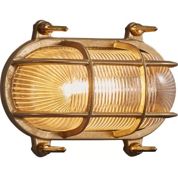 Nordlux - Εξωτερικό επιτοίχιο φωτιστικό HELFORD 1xE27/12,5W/230V IP64 μπρούτζινο
