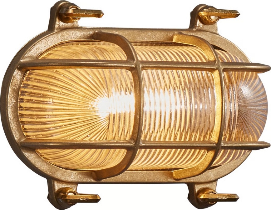 Nordlux - Εξωτερικό επιτοίχιο φωτιστικό HELFORD 1xE27/12,5W/230V IP64 μπρούτζινο