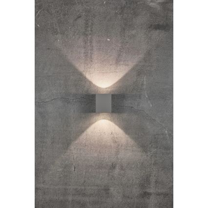 Nordlux - Εξωτερικό επιτοίχιο φωτιστικό LED CANTO 2xLED/5W/230V IP44 γκρι