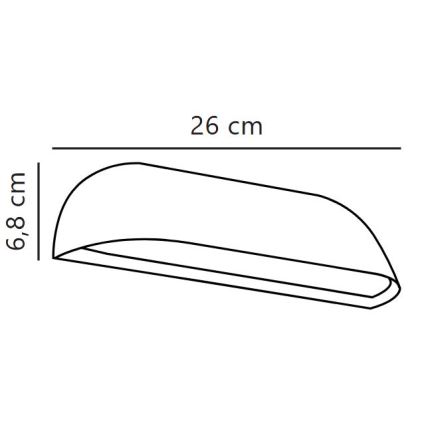 Nordlux - Εξωτερικό επιτοίχιο φωτιστικό LED FRONT LED/9,5W/230V IP44