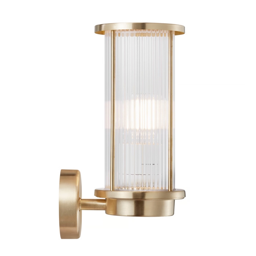 Nordlux - Εξωτερικό επιτοίχιο φωτιστικό LINTON 1xE27/15W/230V IP54 ορείχαλκος