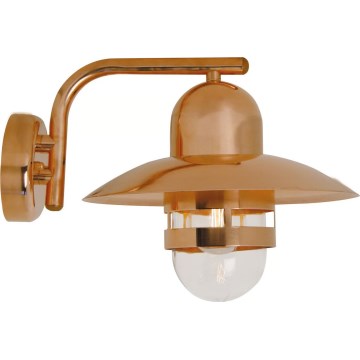 Nordlux - Εξωτερικό επιτοίχιο φωτιστικό NIBE 1xE27/60W/230V IP54 σε χάλκινη απόχρωση