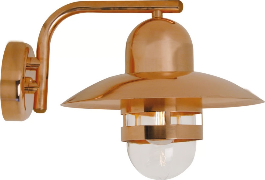 Nordlux - Εξωτερικό επιτοίχιο φωτιστικό NIBE 1xE27/60W/230V IP54 σε χάλκινη απόχρωση