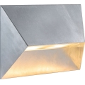 Nordlux - Εξωτερικό επιτοίχιο φωτιστικό PONTIO 2xGU10/25W/230V IP54 ασημί