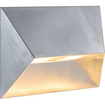Nordlux - Εξωτερικό επιτοίχιο φωτιστικό PONTIO 2xGU10/25W/230V IP54 ασημί