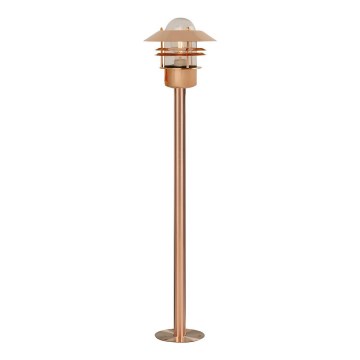 Nordlux - Εξωτερικό φωτιστικό BLOKHUS 1xE27/60W/230V IP54 χάλκινο
