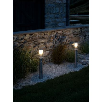 Nordlux - Εξωτερικό φωτιστικό LINTON 1xE27/15W/230V IP54 ασημί