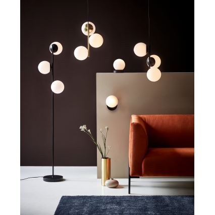 Nordlux - Επιδαπέδια λάμπα LILLY 3xE14/25W/230V μαύρο