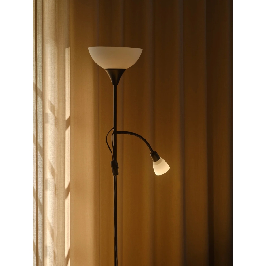 Nordlux - Επιδαπέδιο φωτιστικό LAURIA 1xE27/40W/230V + 1xE14/15W