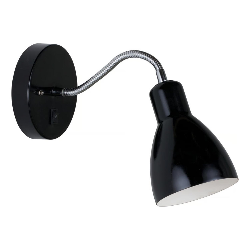 Nordlux - Επιτοίχιο φωτιστικό CYCLONE 1xE14/15W/230V μαύρο