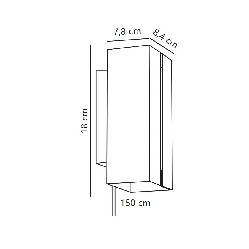 Nordlux - Επιτοίχιο φωτιστικό dimming LED CURTIZ 2xLED/4,5W/230V μαύρο