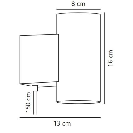 Nordlux - Επιτοίχιο φωτιστικό dimming LED MONA LED/10W/230V CRI 90