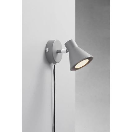 Nordlux - Επιτοίχιο φωτιστικό EIK 1xGU10/35W/230V γκρι