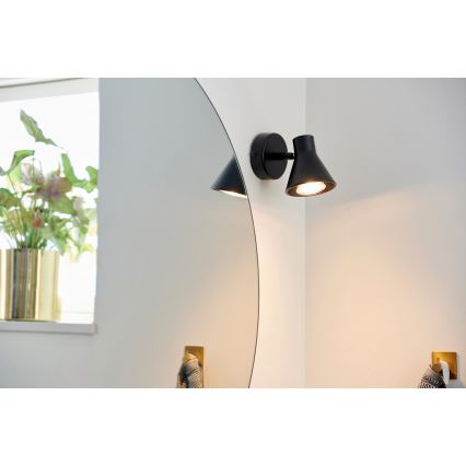 Nordlux - Επιτοίχιο φωτιστικό EIK 1xGU10/35W/230V μαύρο