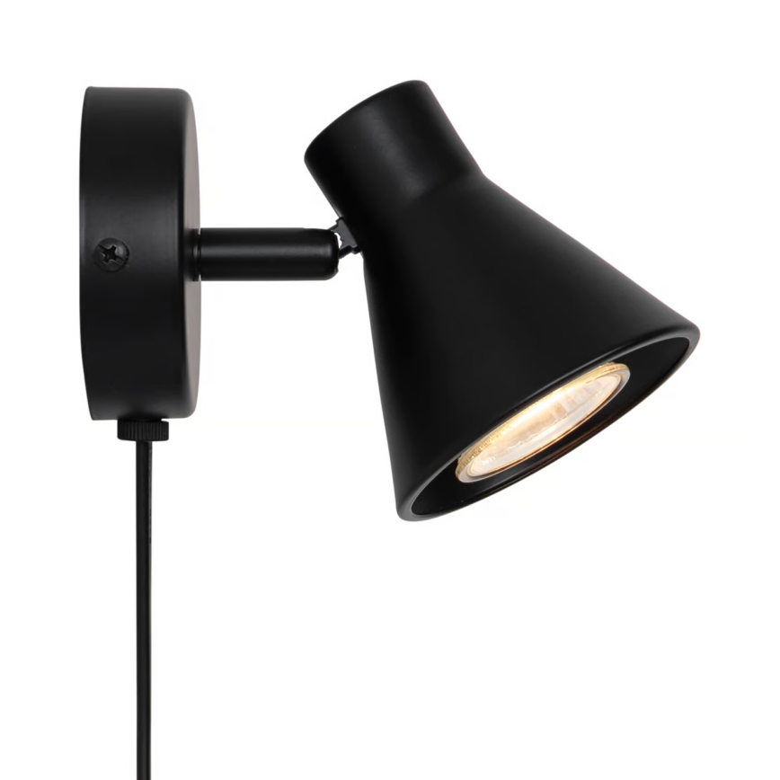 Nordlux - Επιτοίχιο φωτιστικό EIK 1xGU10/35W/230V μαύρο