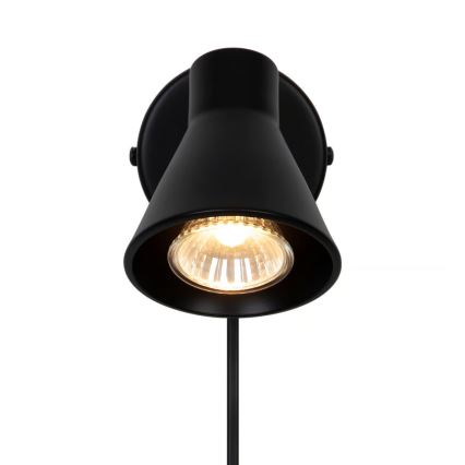 Nordlux - Επιτοίχιο φωτιστικό EIK 1xGU10/35W/230V μαύρο