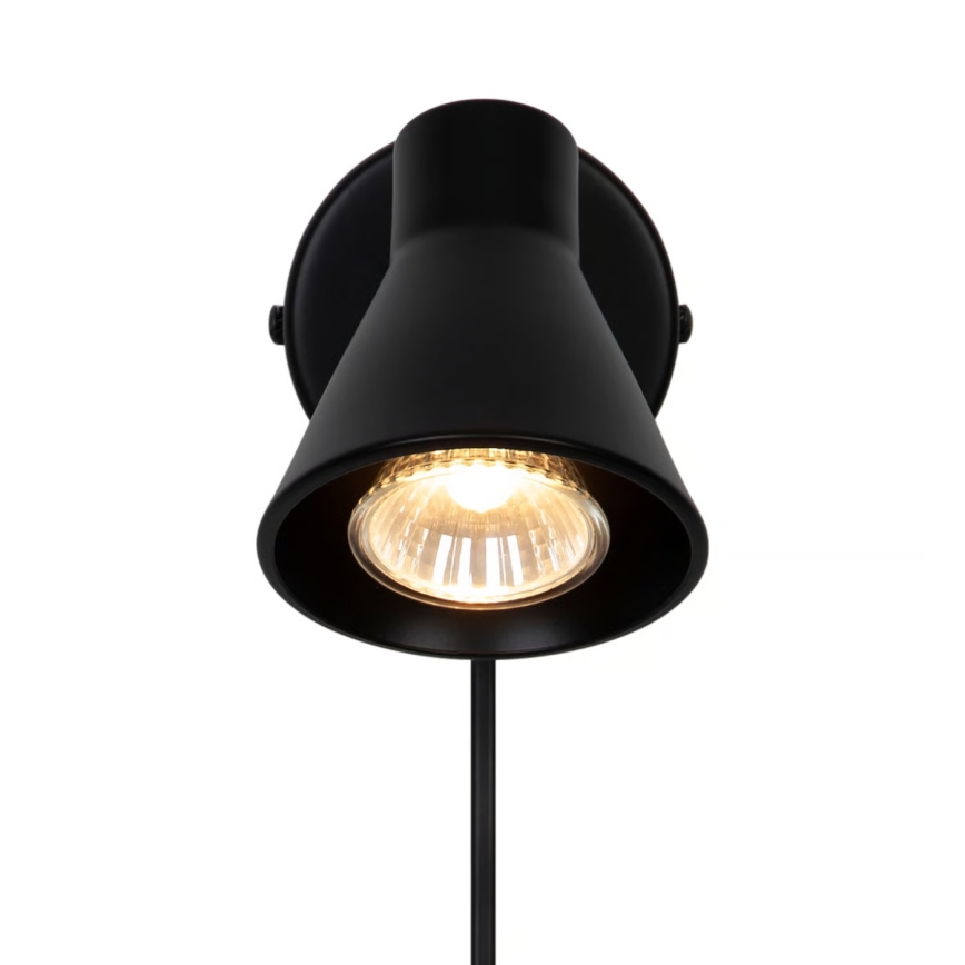 Nordlux - Επιτοίχιο φωτιστικό EIK 1xGU10/35W/230V μαύρο