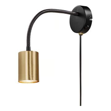 Nordlux - Επιτοίχιο φωτιστικό EXPLORE 1xGU10/7W/230V σε ορείχαλκο