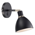 Nordlux - Επιτοίχιο φωτιστικό RAY 1xE14/25W/230V, μαύρο