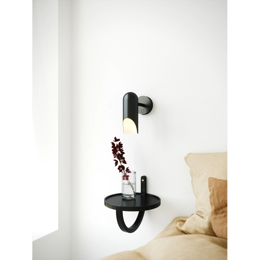 Nordlux - Επιτοίχιο φωτιστικό ROCHELLE 1xGU10/8W/230V μαύρο