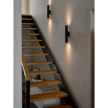 Nordlux - Επιτοίχιο φωτιστικό VICO 2xGU10/5W/230V μαύρο