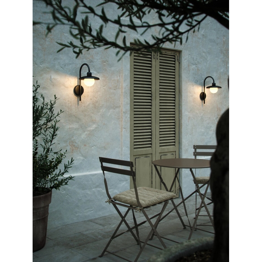 Nordlux - Επιτοίχιο φωτιστικό εξωτερικού χώρου BERLO 1xE27/10W/230V IP44