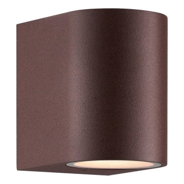 Nordlux - Επιτοίχιο φωτιστικό εξωτερικού χώρου DION 1xGU10/25W/230V IP44 rezavá
