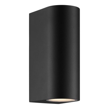 Nordlux - Επιτοίχιο φωτιστικό εξωτερικού χώρου DION 2xGU10/25W/230V IP44 μαύρο
