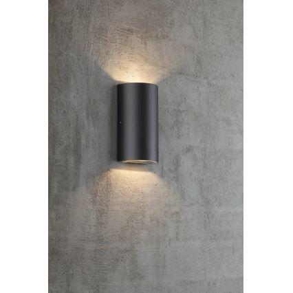 Nordlux - Επιτοίχιο φωτιστικό εξωτερικού χώρου LED ROLD LED/10,5W/230V 3000K IP54 μαύρο
