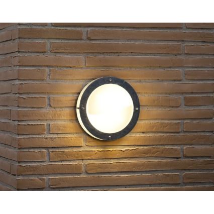 Nordlux - Επιτοίχιο φωτιστικό εξωτερικού χώρου MALTA 1xE27/60W/230V ασημί
