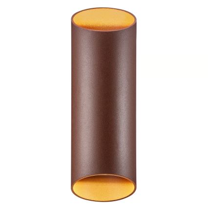 Nordlux - Επιτοίχιο φωτιστικό εξωτερικού χώρου NICO 2xGU10/35W/230V IP54 καφέ