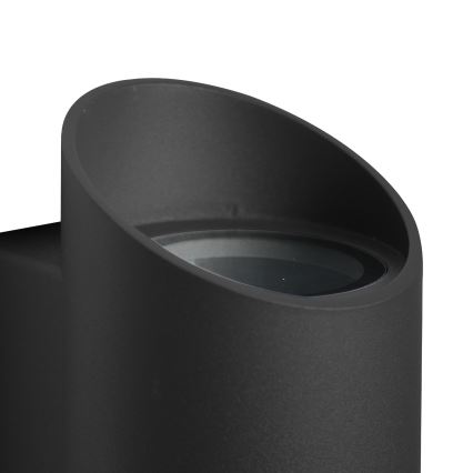 Nordlux - Επιτοίχιο φωτιστικό εξωτερικού χώρου NICO 2xGU10/35W/230V IP54 μαύρο