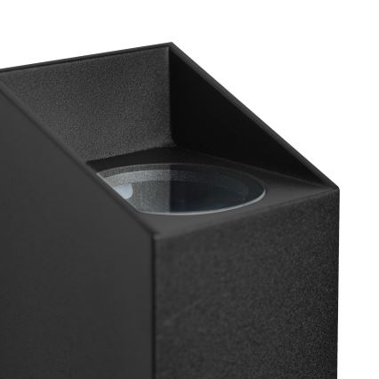 Nordlux - Επιτοίχιο φωτιστικό εξωτερικού χώρου NICO 2xGU10/35W/230V IP54 μαύρο