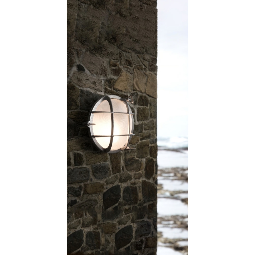 Nordlux - Επιτοίχιο φωτιστικό εξωτερικού χώρου POLPERRO 1xE27/12,5W/230V IP64 γκρίζο